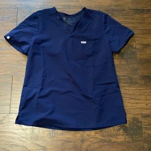 Figs navy Catarina top. Size medium